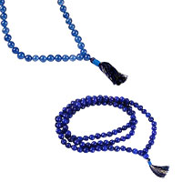 Blue Jade Necklace Mala